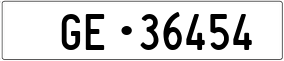 Trailer License Plate